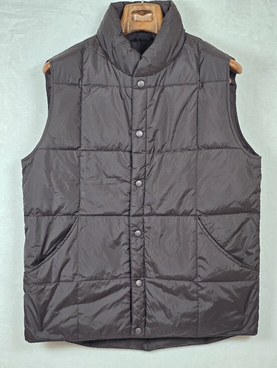Lands' End Other - Lands' End Goose Down Puffer Black Vest Men's Size Small Snap Front Quilted